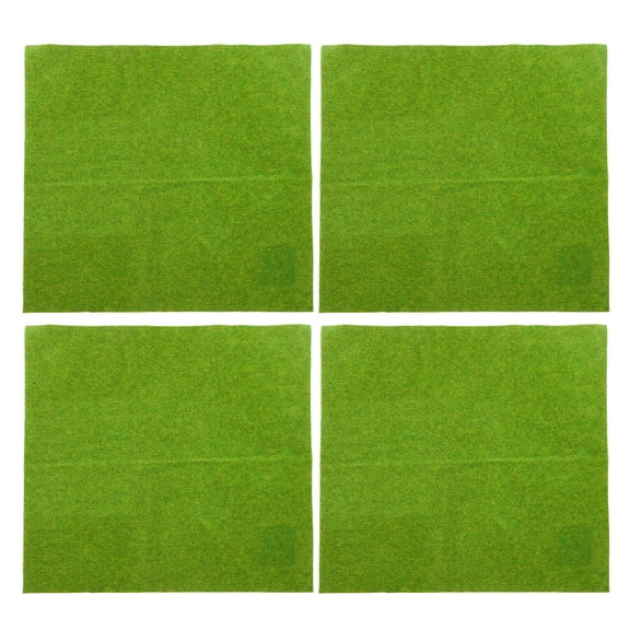 VORCOOL Versatile Green Plastic Turf, Easy Maintenance, Ideal for Decoration, 4Pcs