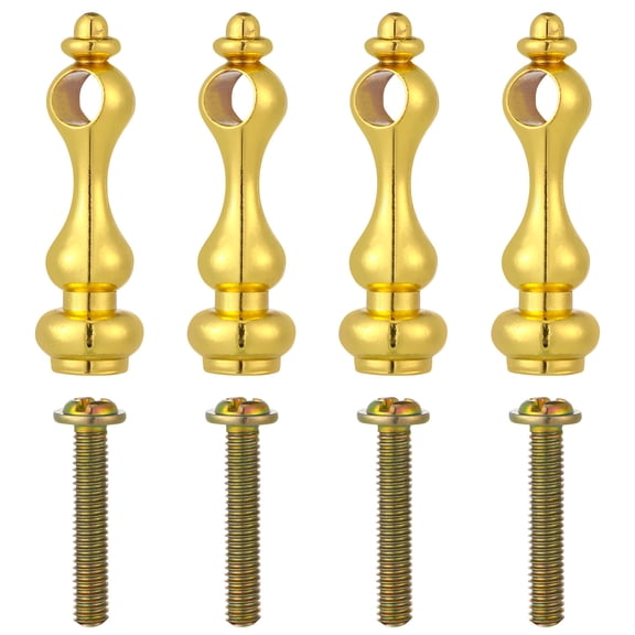 VORCOOL 10Pcs Zinc Alloy Glass Cabinet Post Caps with Easy Installation for Furniture Hardware