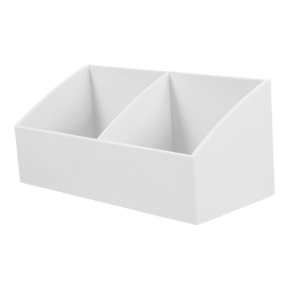 VORCOOL Plastic Tea Bag Organizer Box for Countertop Storage with Compartments in White