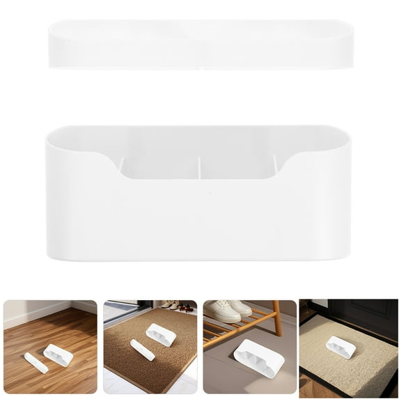 VORCOOL Indoor Umbrella Stand Japanese Style Wall Mounted Umbrella Holder White Abs 2 Pcs