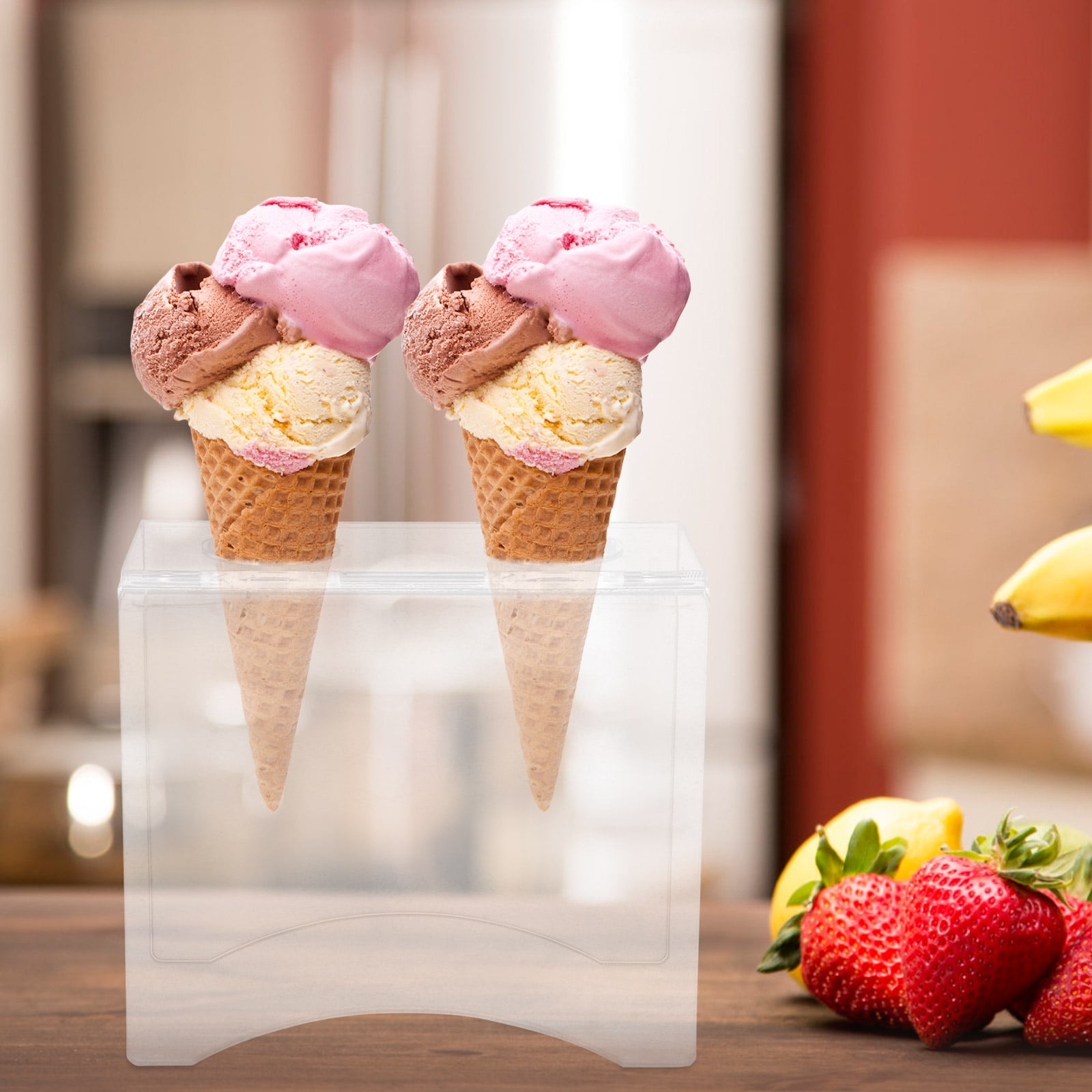 VORCOOL Clear Acrylic Ice Cream Cone Rack for Restaurant and Party ...