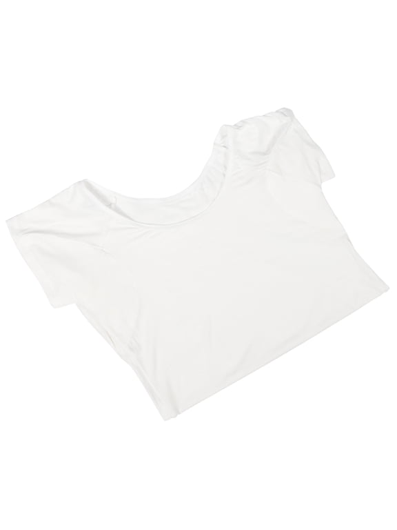 Sweat Proof T-Shirt Womens Breathable Sports Comfortable for Decor White