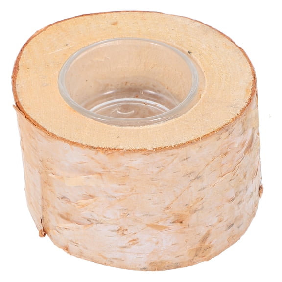 VORCOOL Wooden Pillar Candle Holder Rustic Logs Candle Stand for Dining Table Centerpiece