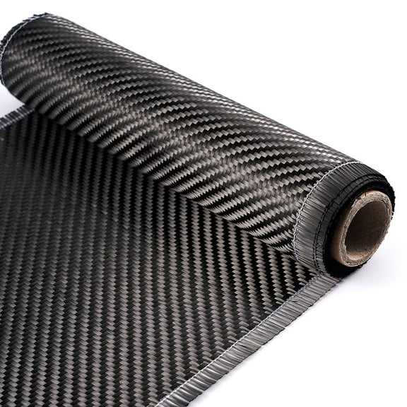 Vorfor 8" x 10FT Carbon Fiber Fabric Cloth Roll 2 x 2 Twill Weave 3k/220g for Cars, Structural Reinforcement on Concrete Walls, Basements, Boats