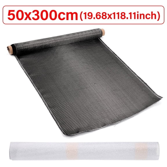 Vorfor 20" x 10FT Carbon Fiber Fabric Cloth Roll 2 x 2 Twill Weave 3k/220g for Cars, Structural Reinforcement on Concrete Walls, Basements, Boats