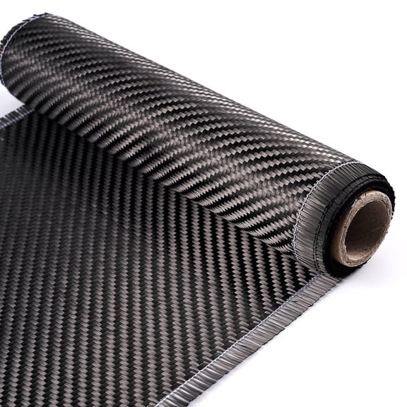 Vorfor 8" x 5FT Carbon Fiber Fabric Cloth Roll 2 x 2 Twill Weave 3k/220g for Cars, Structural Reinforcement on Concrete Walls, Basements, Boats