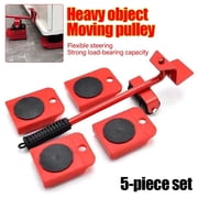 VORFOR Furniture Lifter Tool, Furniture Mover with Wheels & Lifter kit, Lifting Sliders Roller Moving Device Roller for Home Bed, Desk, Table, Sofa