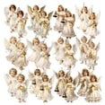 thumbnail image 1 of VORJELT 24‑Piece Victorian‑Style Angel Christmas Tree Ornament Set, Exquisite Hanging Decorations for Xmas Tree, Wreath and Holiday Gifting B, 1 of 5
