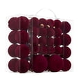 thumbnail image 1 of VORJELT 46 Pcs Velvet Christmas Balls - Flocked Plastic Christmas Tree Ornaments with Easy Hanging Metal Buckle - Versatile Holiday Decorations for Home, Living Room, and Festive Occasions Wine, 1 of 5