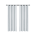 thumbnail image 1 of VORJELT Light-Blocking Curtains Thermal Insulation Noise Reduction Polyester Grommet Curtains Home Decor Bedroom Living Room White, 1 of 6