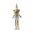 thumbnail image 1 of VORJELT Retractable Leg Christmas Bear Decor - Soft Stuffed Figurine with Adjustable Legs, Cute Holiday Ornament for Fireplace, Shelf & Table - Ideal Winter Gift for Family & Friends E, 1 of 7