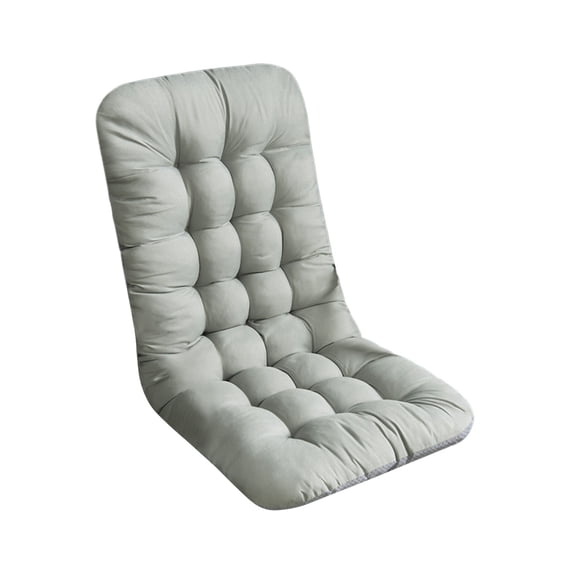 VORJELT Thickened Corduroy Seat Cushion - Soft Solid Color Foam Chair Pad for Office, Recliner & Floor - Non-Slip Comfort Support for Home & Outdoor Seating Gray