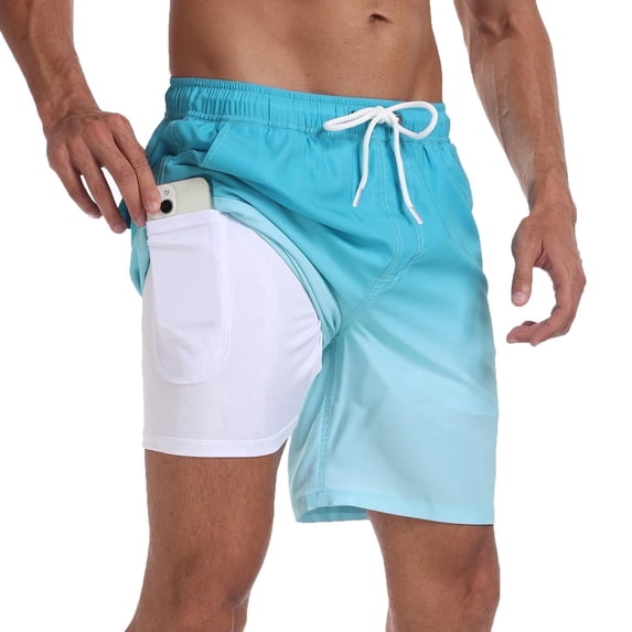 VOROFY Quick Dry Swim Trunks, Board Shorts, Swimwear Bottoms (Men's)-L