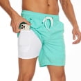 thumbnail image 1 of Quick Dry Mens Swim Trunks Beach Board Shorts Bathing Suit Casual, 1 of 5