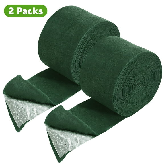 VOROLAK 2 Pack 3-Layer Thickened Tree Wraps to Protect Bark for Winter - Total 130 Feet Cold-Proof Tree Trunk Guard Wrap for Damaged Bark, Tree Protectors from Animals, Frost, Freeze (Green)