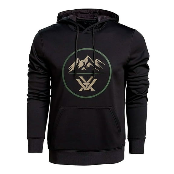 VORTEX Adult Male 3 Peaks Performance Hoodie, Color: Black, Size: L