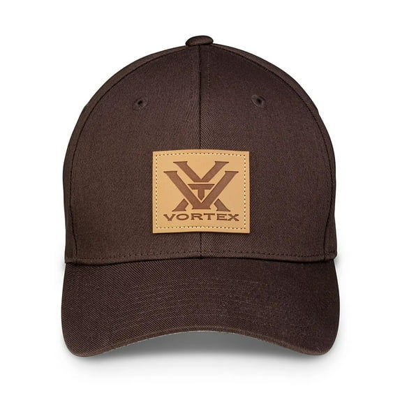 VORTEX Adult Male Barneveld 608 Flexfit Cap, Color: Dark Brown, Size: S/M