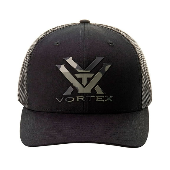VORTEX Adult Male Camo Punch Black Cap (221-16-BLK)