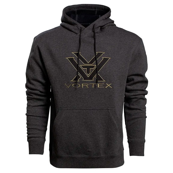 VORTEX Men's Core Logo Comfort Hoodie, Color: Charcoal, Size: 3XL