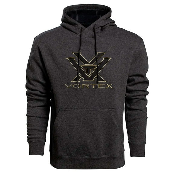 VORTEX Adult Male Core Logo Comfort Hoodie, Color: Charcoal, Size: M