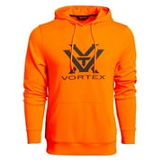 VORTEX Adult Male Core Logo Performance Hoodie, Color Blaze, Size XL