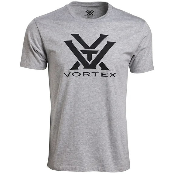 VORTEX Adult Male Core Logo T-Shirt, Color: Gray Heather, Size: L