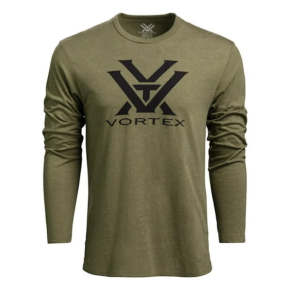 VORTEX Adult Male Core Logo T-Shirt, Color: Military Heather, Size: S
