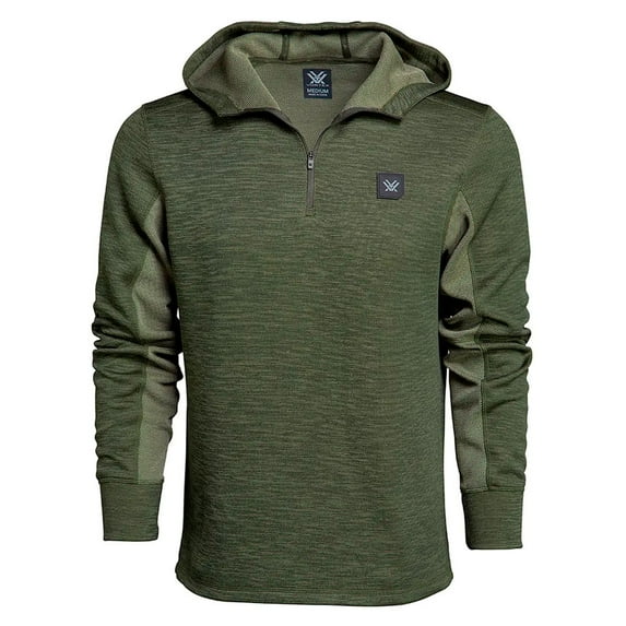 VORTEX Adult Male Frontier Limits 1/4 Zip Hoodie, Color: Mayfly, Size: 2XL