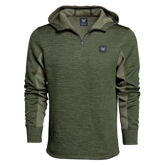 VORTEX Adult Male Frontier Limits 1/4 Zip Hoodie, Color: Mayfly, Size: M