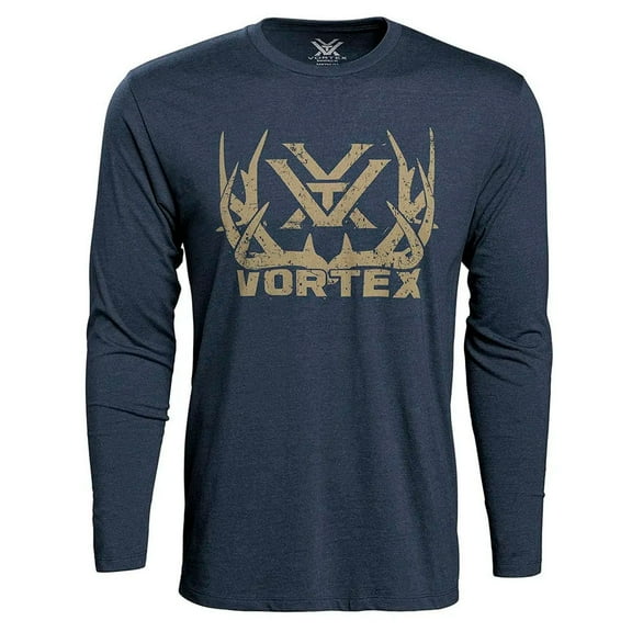 VORTEX Adult Male Full-Tine T-Shirt, Color: Navy Heather, Size: 2XL