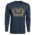 thumbnail image 1 of VORTEX Adult Male Full-Tine T-Shirt, Color: Navy Heather, Size: S, 1 of 3