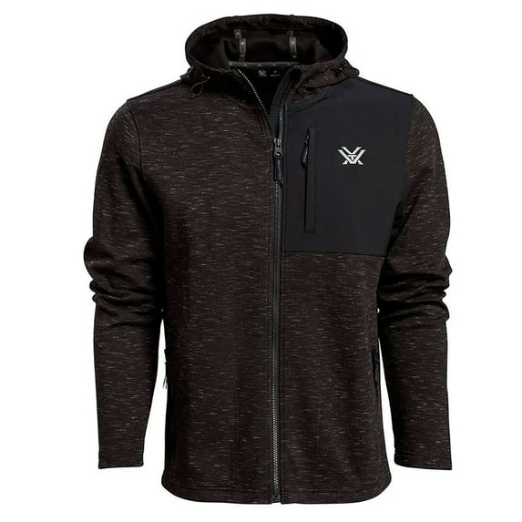 VORTEX Adult Male Horizon Seeker Hoodie, Color: Black Heather, Size: XL