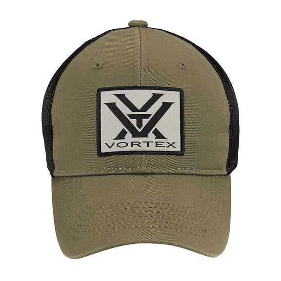 VORTEX Adult Male Patch Logo Cap, One Size, Color: Dark Khaki (220-34-OLV)