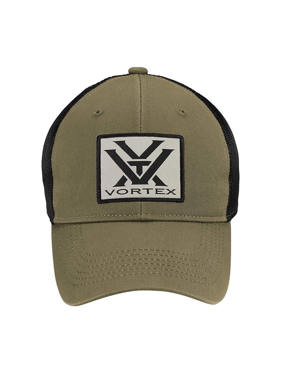 Adult Male Patch Logo Cap, One Size, Color: Dark Khaki (220-34-OLV)