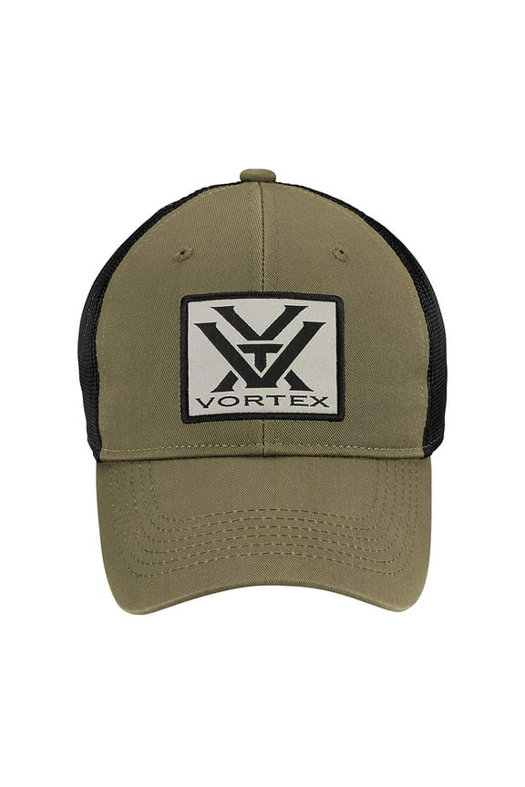 Adult Male Patch Logo Cap, One Size, Color: Dark Khaki (220-34-OLV)