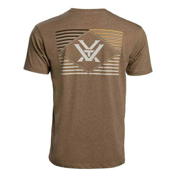 VORTEX Adult Male Rank and File Coyote Heather Short Sleeve T-Shirt, Size: L (121-12-CHEL)