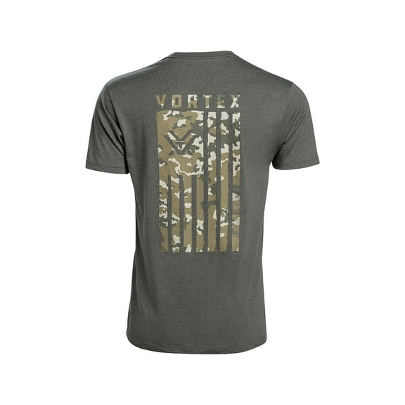 Vortex Optics Men's Salute Short Sleeve T Shirt Dark Olive Heather 3XL