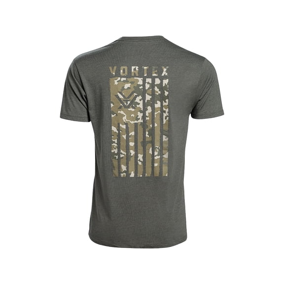 Vortex Optics Men's Salute Short Sleeve T Shirt Dark Olive Heather Large
