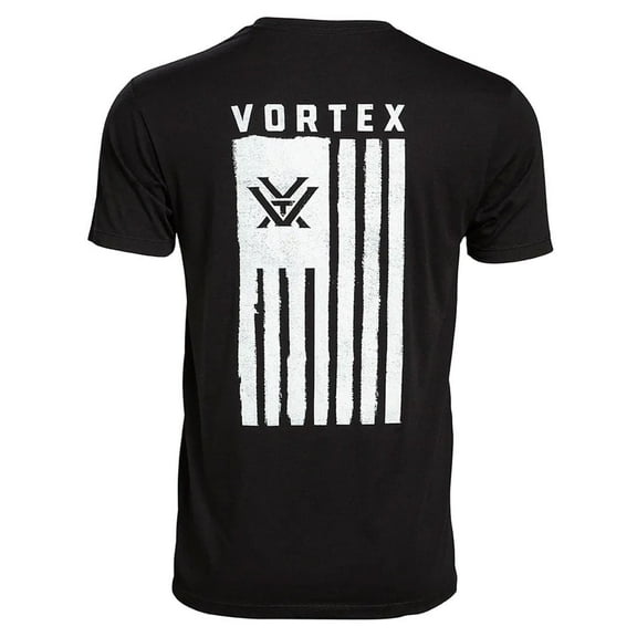 VORTEX Adult Male Salute Short Sleeve T-Shirt, Color: Black, Size: XL