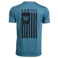 thumbnail interactive-video image 1 of Vortex Optics Logo Short Sleeve T-Shirt - Men's Steel Blue Heather - S To 3XL 1 of 4