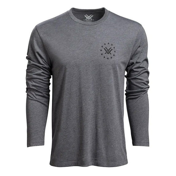 VORTEX Adult Male Salute T-Shirt, Color: Titanium Heather, Size: M