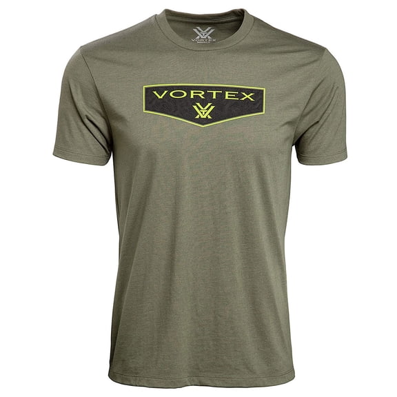 VORTEX Adult Male Shield Short Sleeve T-Shirt, Color: Military Heather, Size: M (220-50-MIHM)