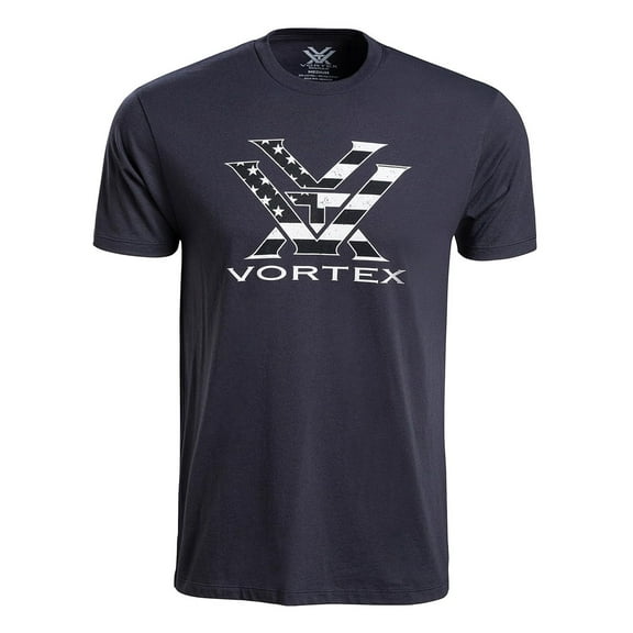 VORTEX Adult Male Stars & Stripes Short Sleeve T-Shirt, Color: Polar Night, Size: 2XL