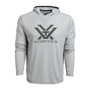 VORTEX Adult Male Sun Slayer Hoodie, Color: Cool Gray, Size: XL