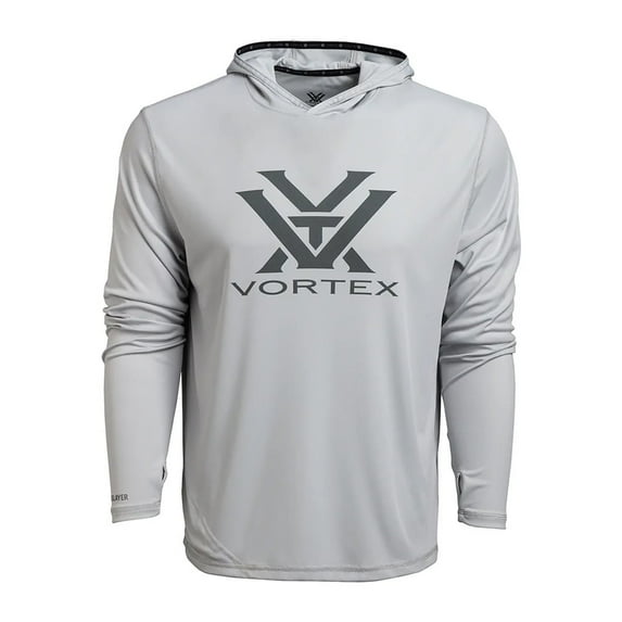 VORTEX Adult Male Sun Slayer Hoodie, Color: Cool Gray, Size: XL
