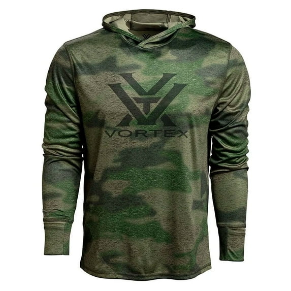 VORTEX Adult Male Sun Slayer Hoodie, Color: Forest Camo, Size: S