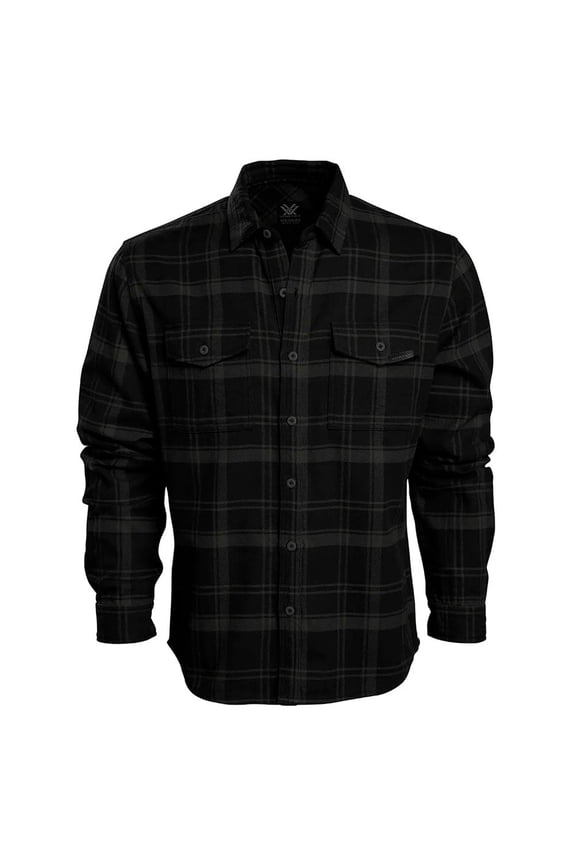 Adult Male Timber Rush Flannel Long Sleeve Shirt, Color: Black, Size: M