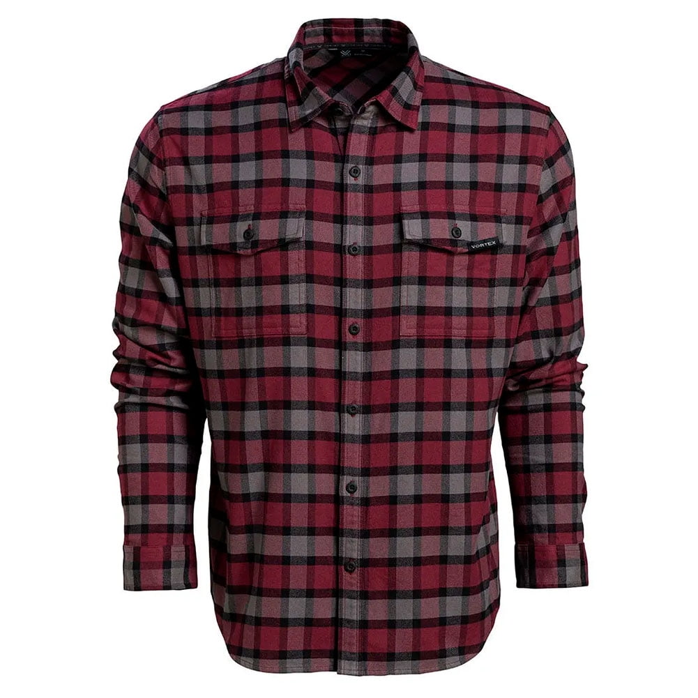 Vortex Timber Rush Camicia Uomo In Flanella Di Cotone - Elasticizzata, Traspirante