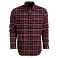 thumbnail image 1 of VORTEX Adult Male Timber Rush Flannel Long Sleeve Shirt, Color: Burgundy, Size: L, 1 of 5