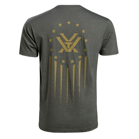 VORTEX Adult Male Vertical Lift Short Sleeve T-Shirt, Color: Dark Olive, Size: M